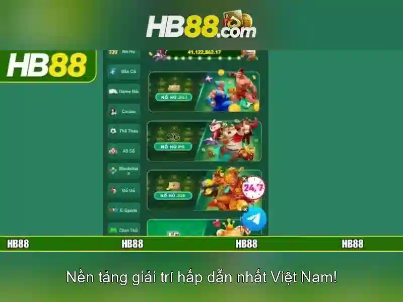 Các trò chơi và dịch vụ có sẵn tại HB88